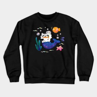 Cat mermaid Crewneck Sweatshirt